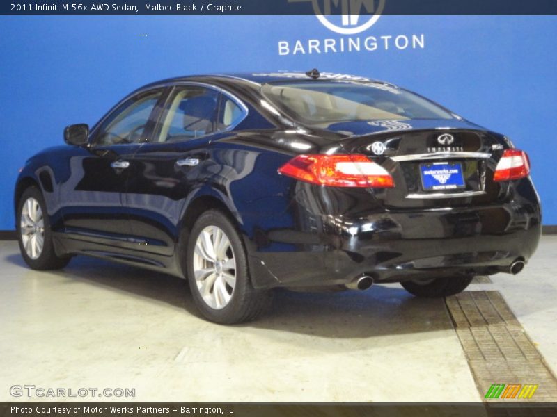 Malbec Black / Graphite 2011 Infiniti M 56x AWD Sedan