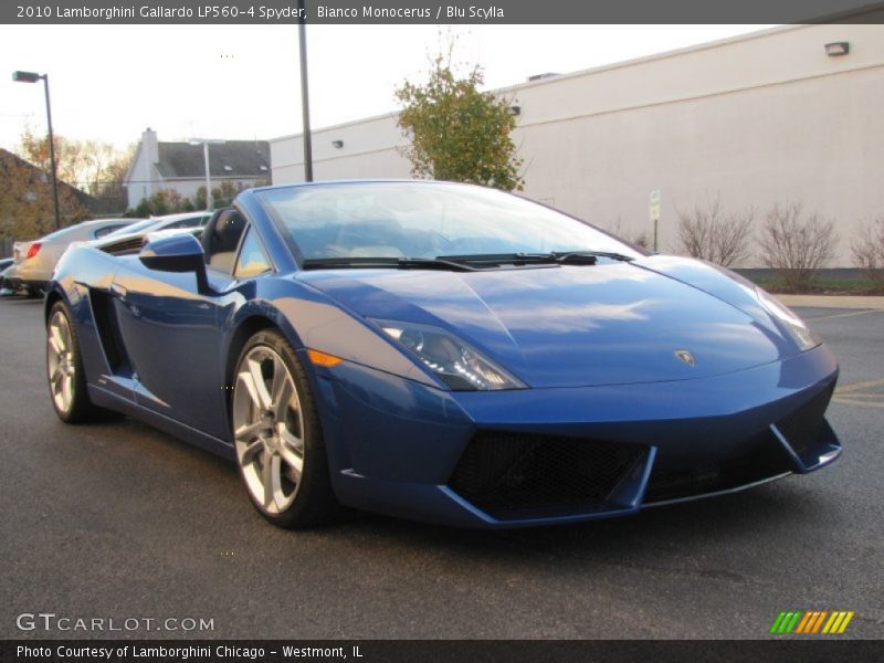 Bianco Monocerus / Blu Scylla 2010 Lamborghini Gallardo LP560-4 Spyder