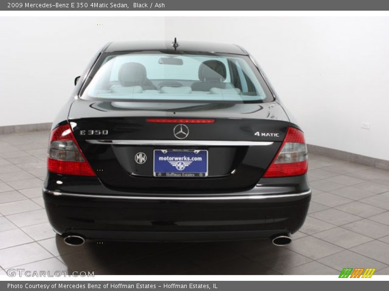 Black / Ash 2009 Mercedes-Benz E 350 4Matic Sedan