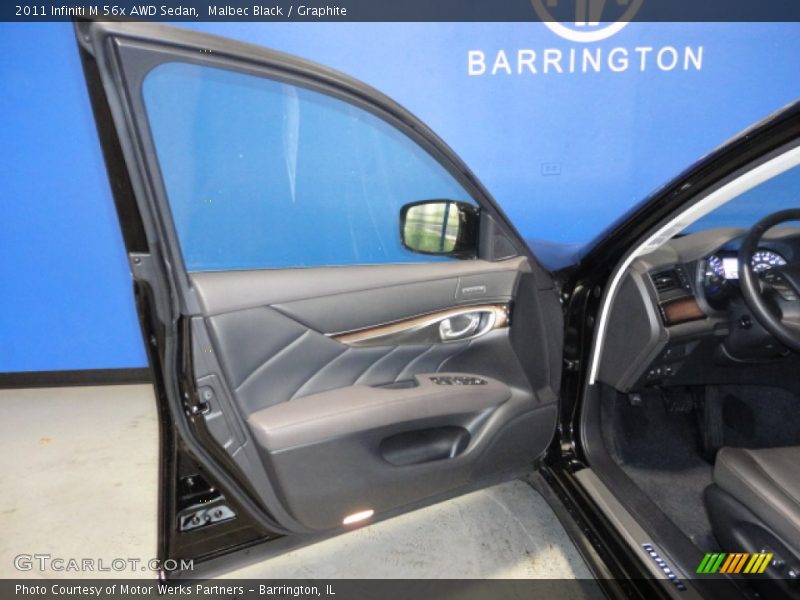 Malbec Black / Graphite 2011 Infiniti M 56x AWD Sedan