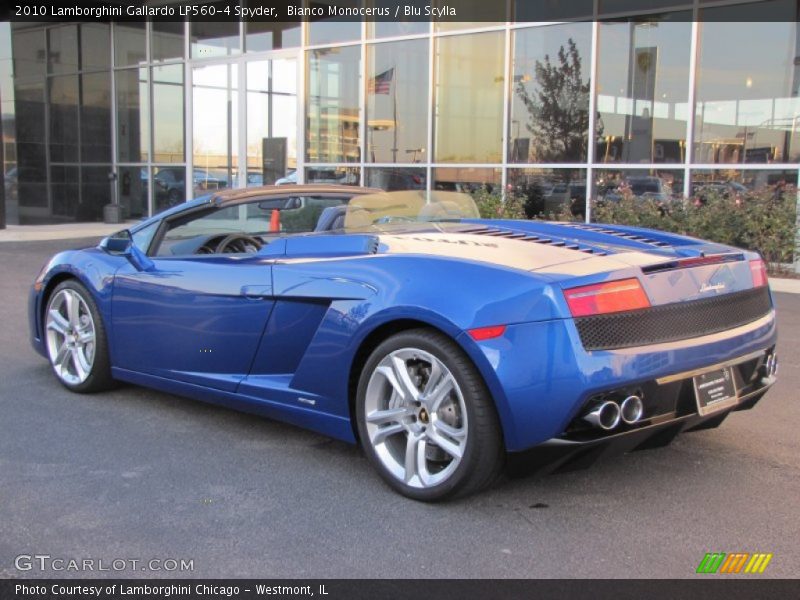 Bianco Monocerus / Blu Scylla 2010 Lamborghini Gallardo LP560-4 Spyder