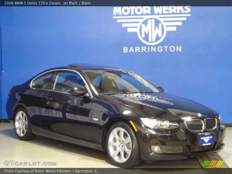 Jet Black / Black 2008 BMW 3 Series 335xi Coupe