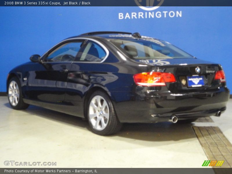 Jet Black / Black 2008 BMW 3 Series 335xi Coupe