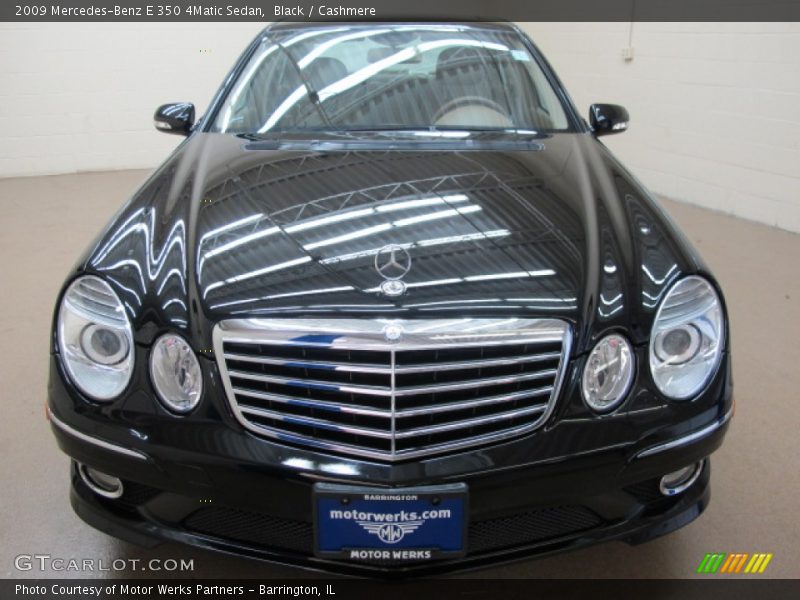 Black / Cashmere 2009 Mercedes-Benz E 350 4Matic Sedan