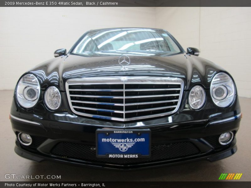 Black / Cashmere 2009 Mercedes-Benz E 350 4Matic Sedan