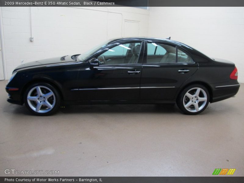 Black / Cashmere 2009 Mercedes-Benz E 350 4Matic Sedan