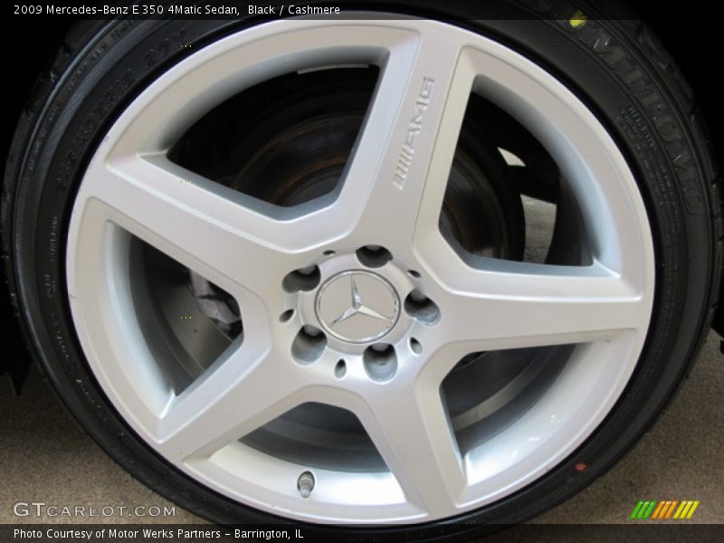 Black / Cashmere 2009 Mercedes-Benz E 350 4Matic Sedan