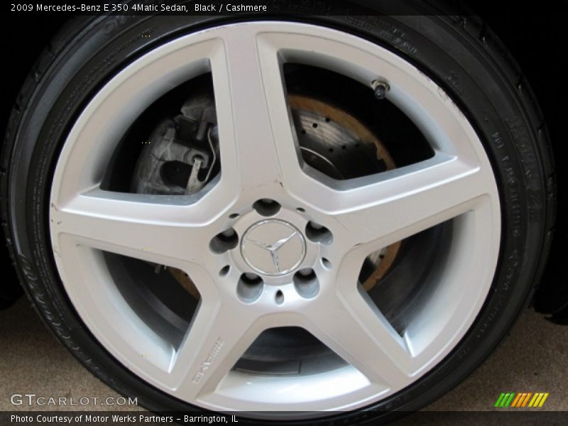 Black / Cashmere 2009 Mercedes-Benz E 350 4Matic Sedan