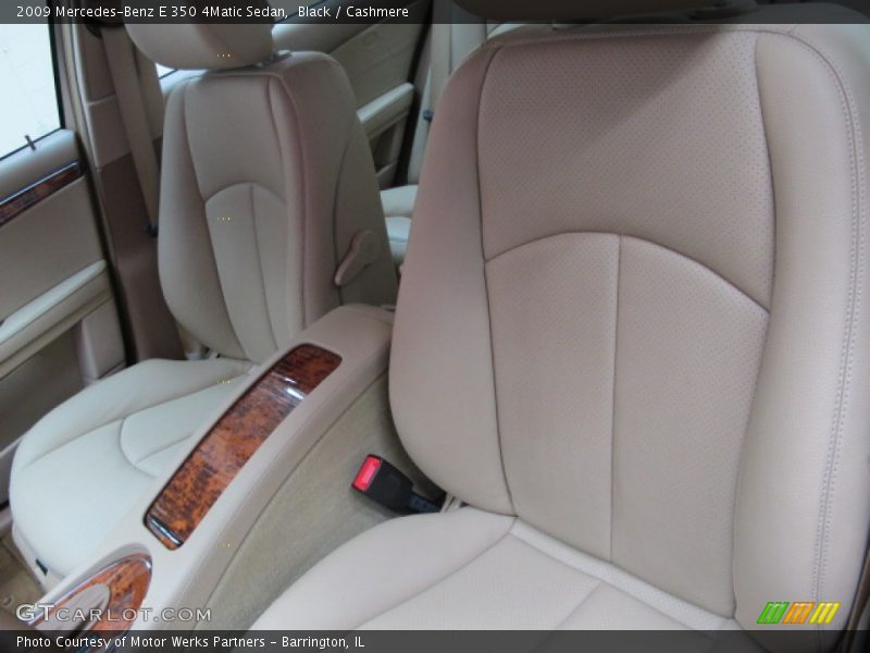 Black / Cashmere 2009 Mercedes-Benz E 350 4Matic Sedan