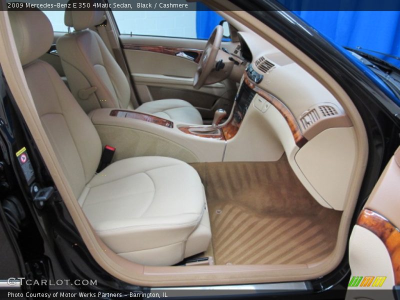 Black / Cashmere 2009 Mercedes-Benz E 350 4Matic Sedan
