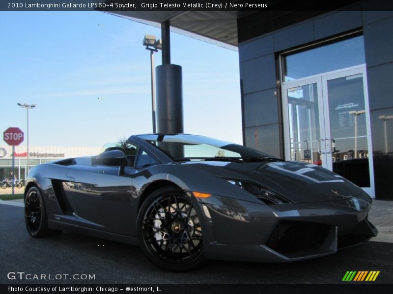 Grigio Telesto Metallic (Grey) / Nero Perseus 2010 Lamborghini Gallardo LP560-4 Spyder