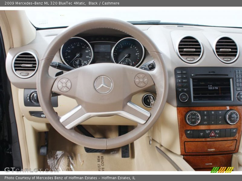 Black / Cashmere 2009 Mercedes-Benz ML 320 BlueTec 4Matic