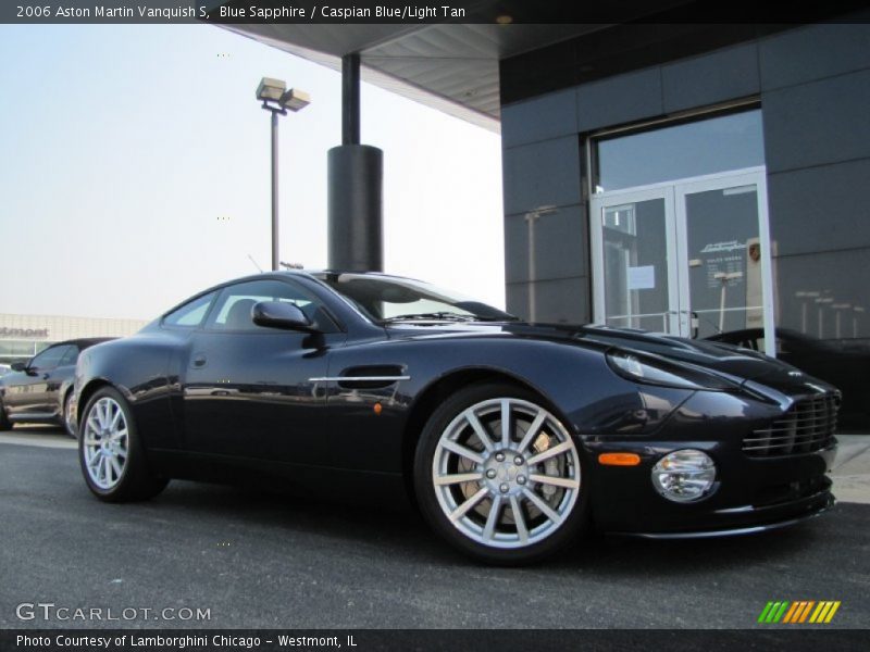 Blue Sapphire / Caspian Blue/Light Tan 2006 Aston Martin Vanquish S