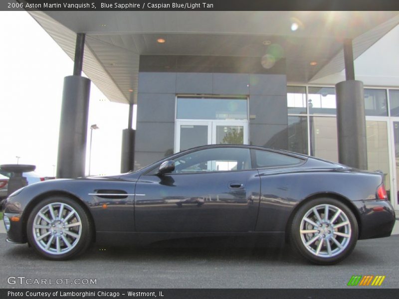 Blue Sapphire / Caspian Blue/Light Tan 2006 Aston Martin Vanquish S