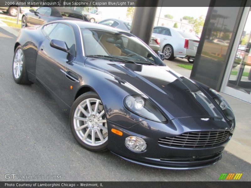 Blue Sapphire / Caspian Blue/Light Tan 2006 Aston Martin Vanquish S