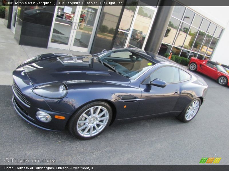 Blue Sapphire / Caspian Blue/Light Tan 2006 Aston Martin Vanquish S