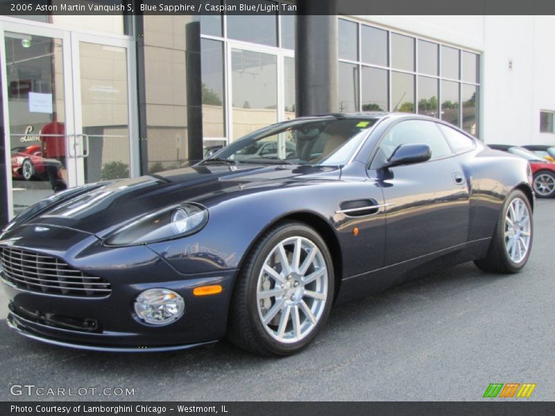Blue Sapphire / Caspian Blue/Light Tan 2006 Aston Martin Vanquish S