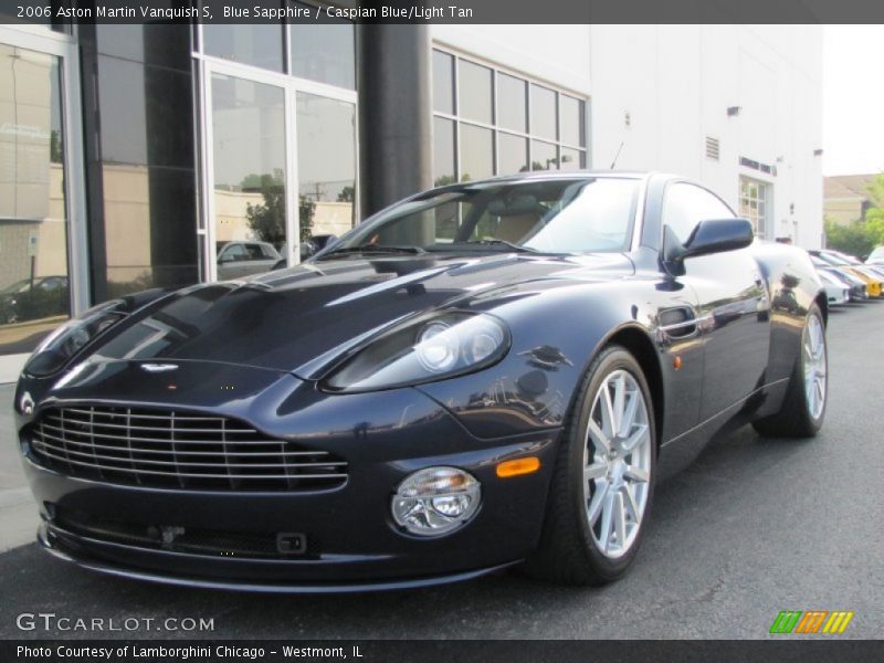 Blue Sapphire / Caspian Blue/Light Tan 2006 Aston Martin Vanquish S