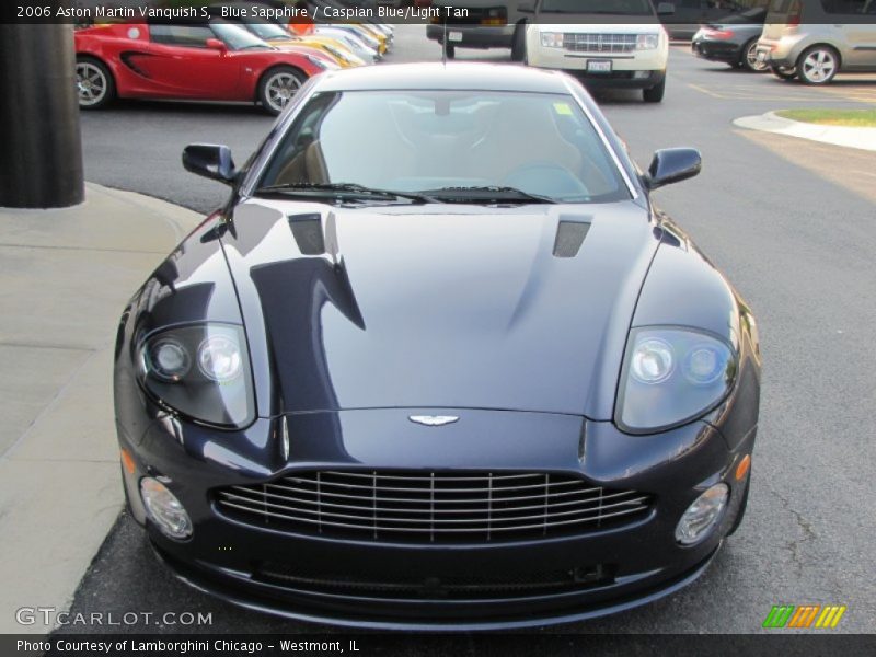 Blue Sapphire / Caspian Blue/Light Tan 2006 Aston Martin Vanquish S