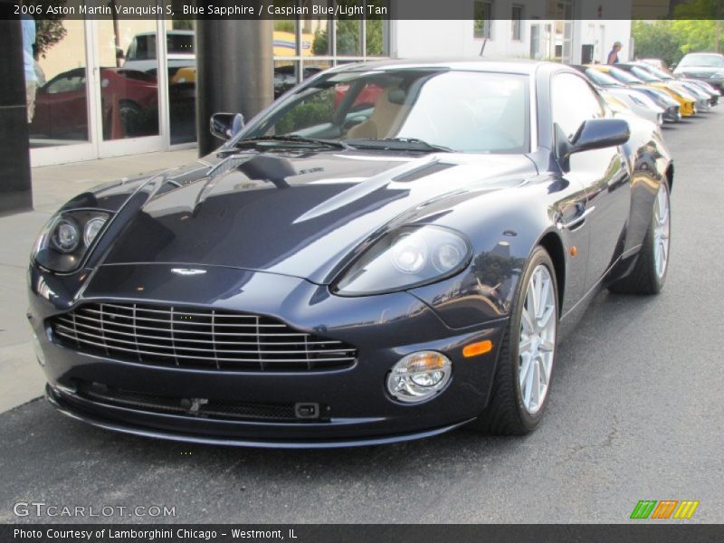 Blue Sapphire / Caspian Blue/Light Tan 2006 Aston Martin Vanquish S