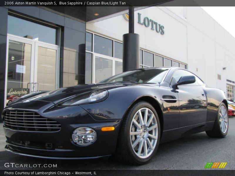 Blue Sapphire / Caspian Blue/Light Tan 2006 Aston Martin Vanquish S