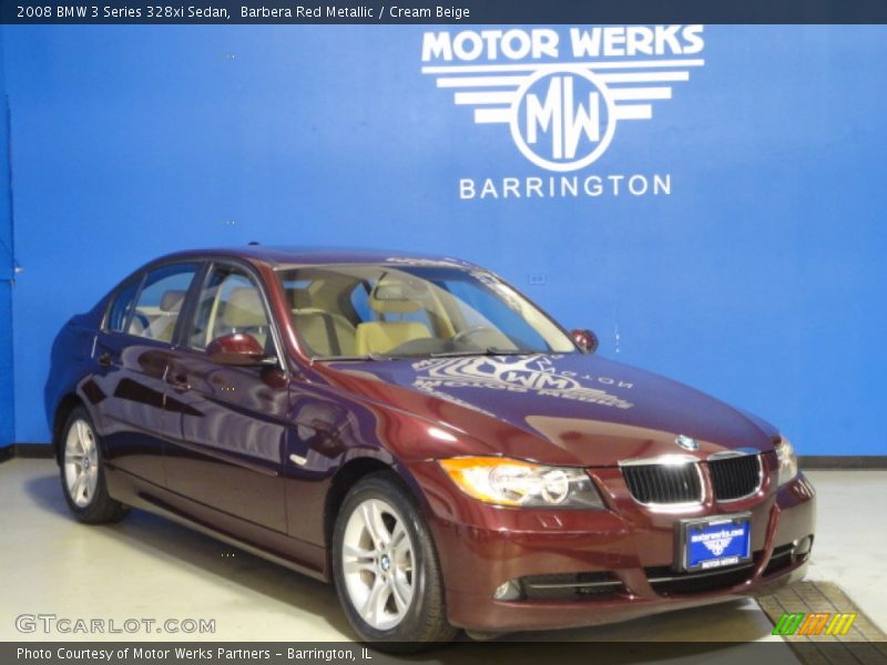 Barbera Red Metallic / Cream Beige 2008 BMW 3 Series 328xi Sedan