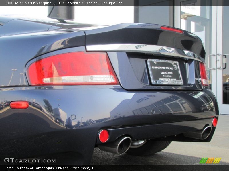 Blue Sapphire / Caspian Blue/Light Tan 2006 Aston Martin Vanquish S