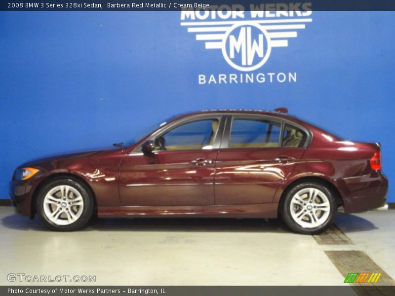 Barbera Red Metallic / Cream Beige 2008 BMW 3 Series 328xi Sedan