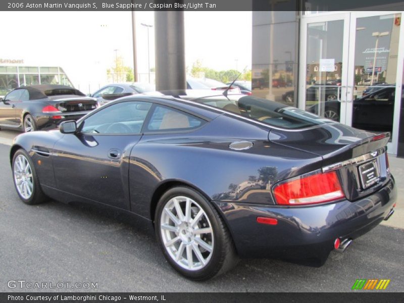 Blue Sapphire / Caspian Blue/Light Tan 2006 Aston Martin Vanquish S