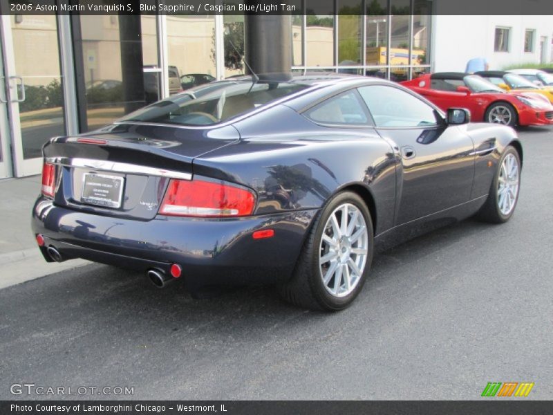 Blue Sapphire / Caspian Blue/Light Tan 2006 Aston Martin Vanquish S