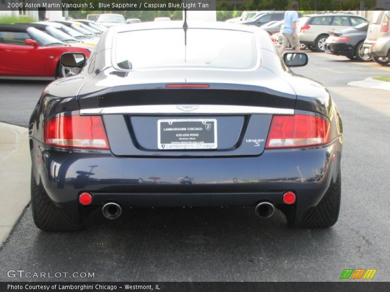 Blue Sapphire / Caspian Blue/Light Tan 2006 Aston Martin Vanquish S