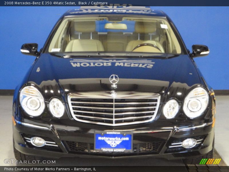 Black / Cashmere 2008 Mercedes-Benz E 350 4Matic Sedan