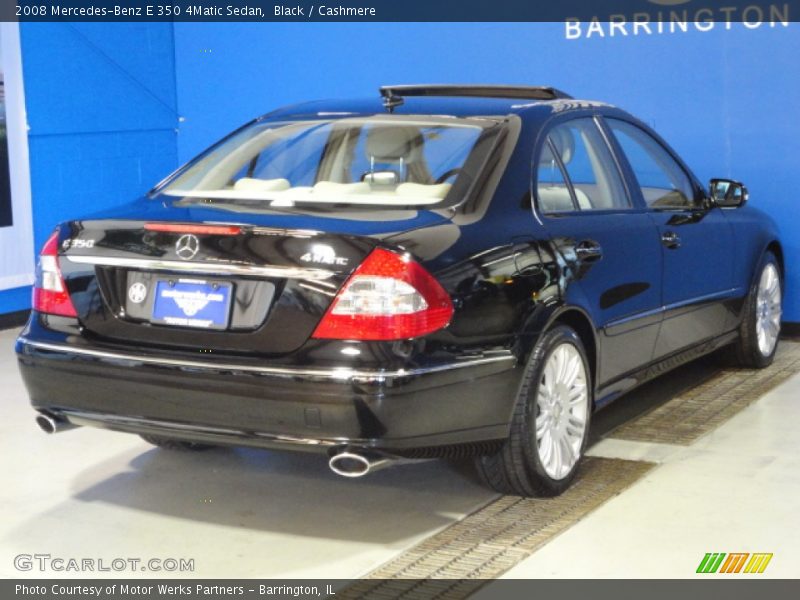 Black / Cashmere 2008 Mercedes-Benz E 350 4Matic Sedan