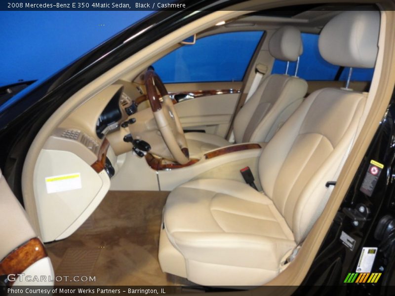 Black / Cashmere 2008 Mercedes-Benz E 350 4Matic Sedan