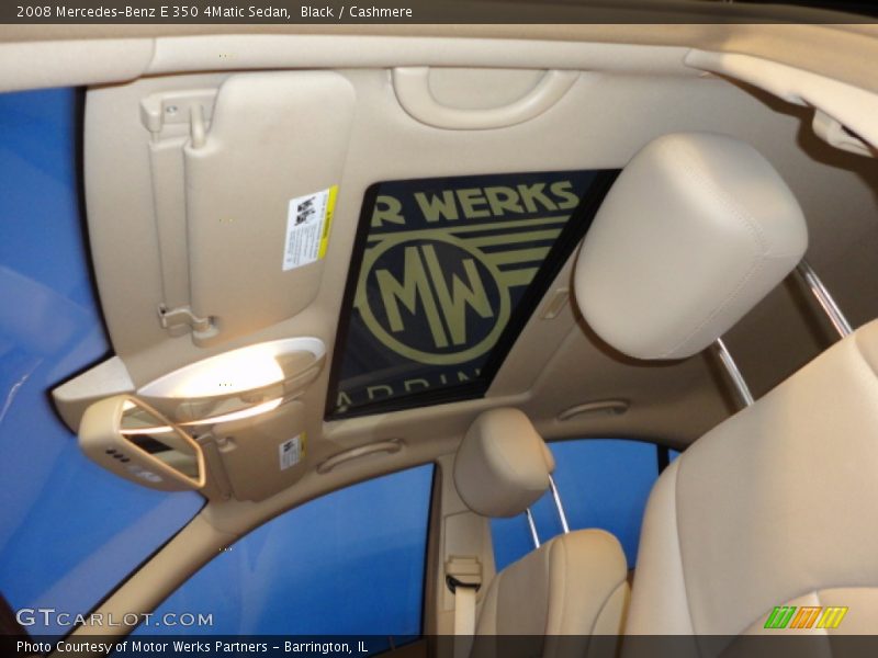 Black / Cashmere 2008 Mercedes-Benz E 350 4Matic Sedan