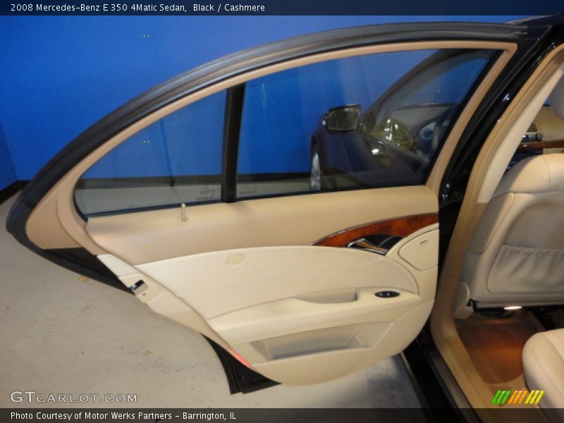 Black / Cashmere 2008 Mercedes-Benz E 350 4Matic Sedan