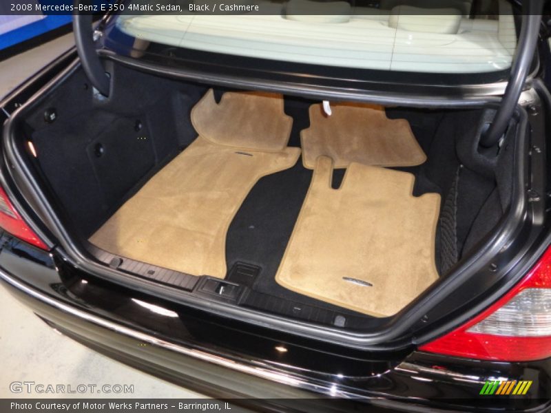 Black / Cashmere 2008 Mercedes-Benz E 350 4Matic Sedan