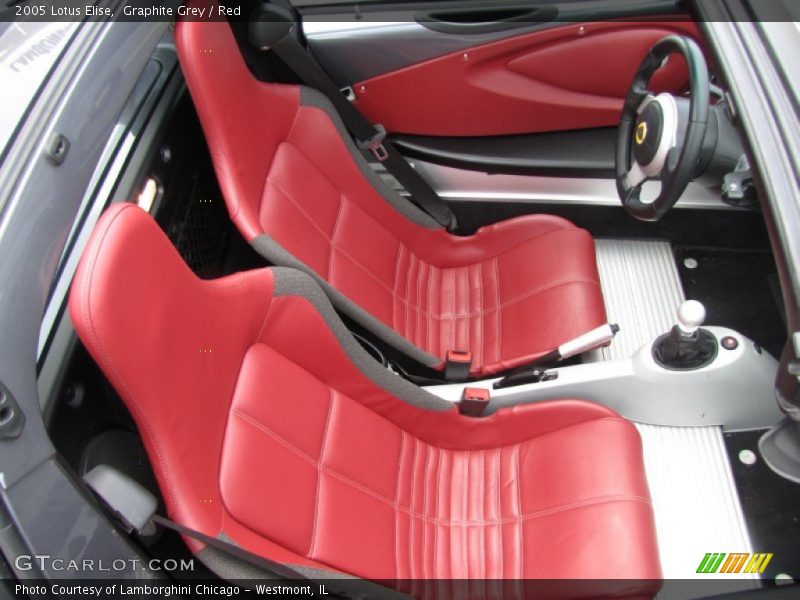 Interior in Red - 2005 Lotus Elise 