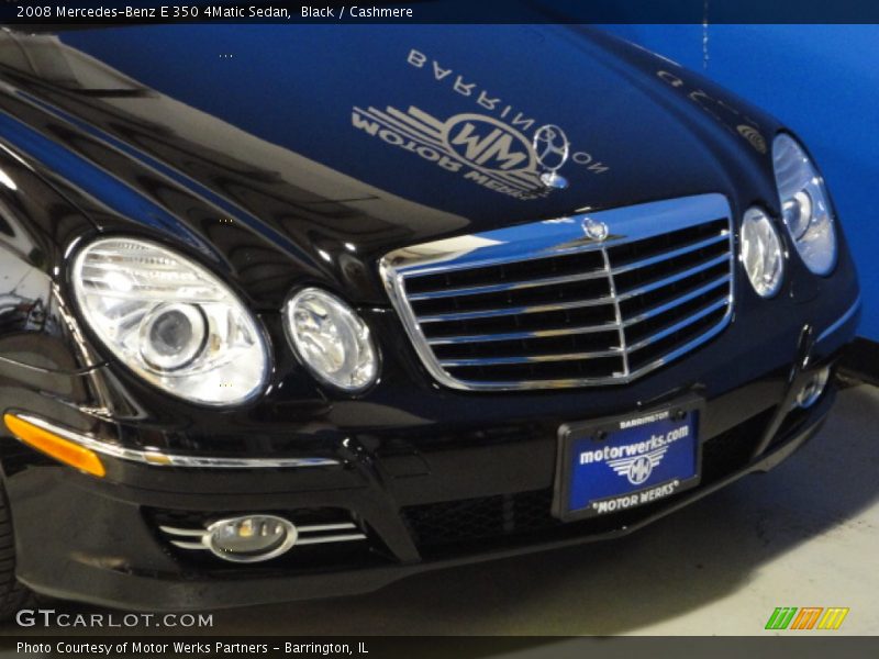 Black / Cashmere 2008 Mercedes-Benz E 350 4Matic Sedan