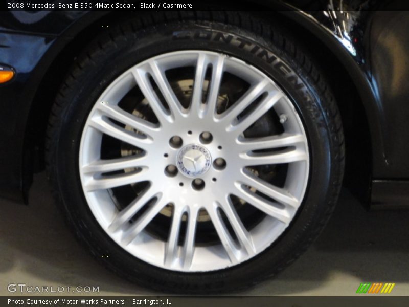 Black / Cashmere 2008 Mercedes-Benz E 350 4Matic Sedan