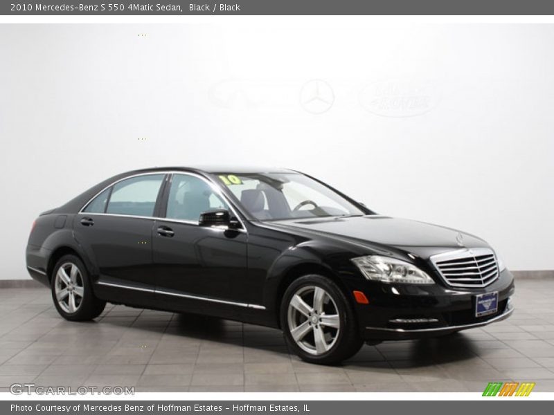 Black / Black 2010 Mercedes-Benz S 550 4Matic Sedan