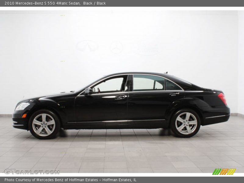 Black / Black 2010 Mercedes-Benz S 550 4Matic Sedan