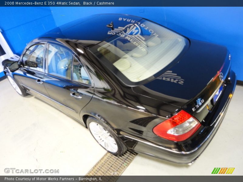 Black / Cashmere 2008 Mercedes-Benz E 350 4Matic Sedan