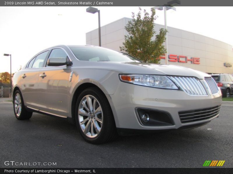Smokestone Metallic / Cashmere 2009 Lincoln MKS AWD Sedan