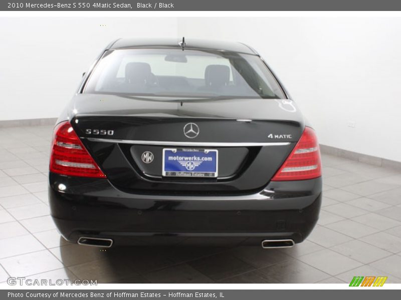 Black / Black 2010 Mercedes-Benz S 550 4Matic Sedan