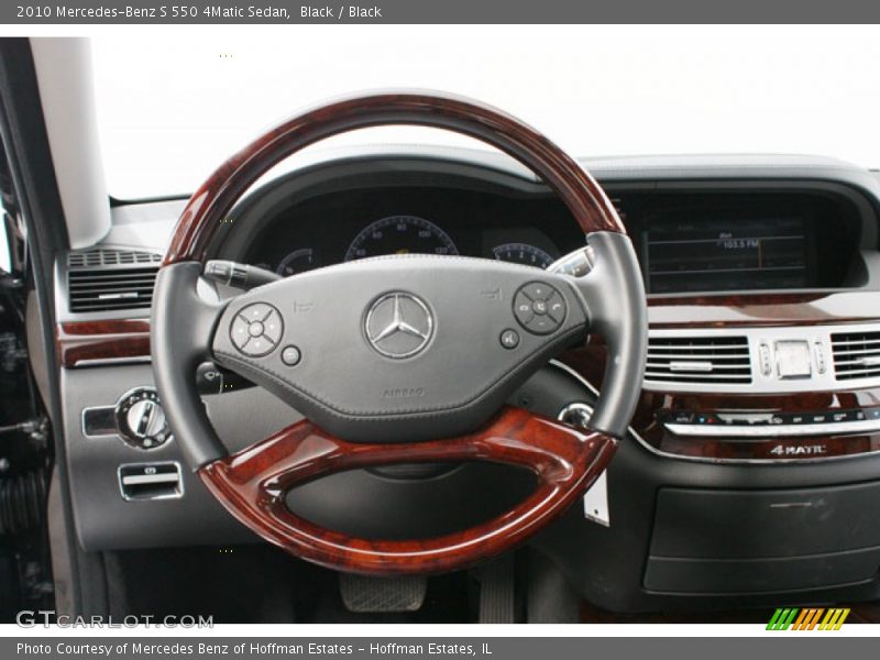 Black / Black 2010 Mercedes-Benz S 550 4Matic Sedan