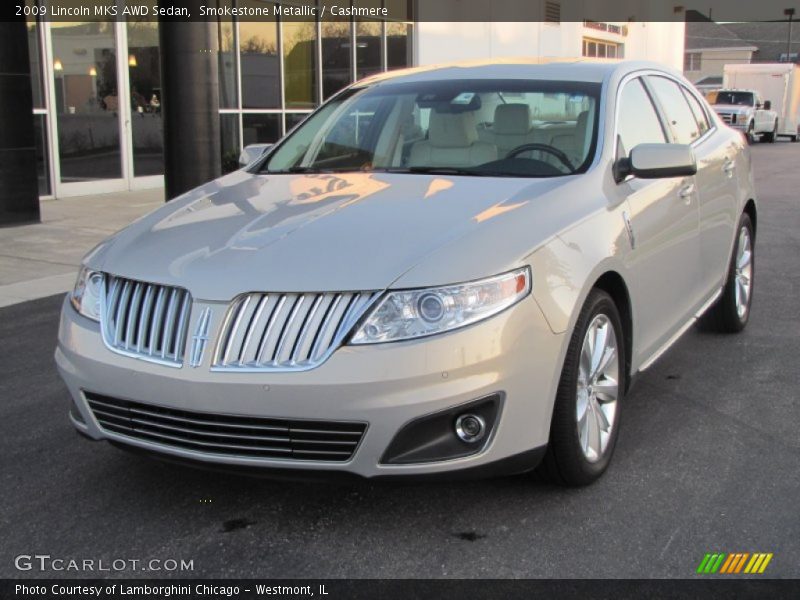 Smokestone Metallic / Cashmere 2009 Lincoln MKS AWD Sedan
