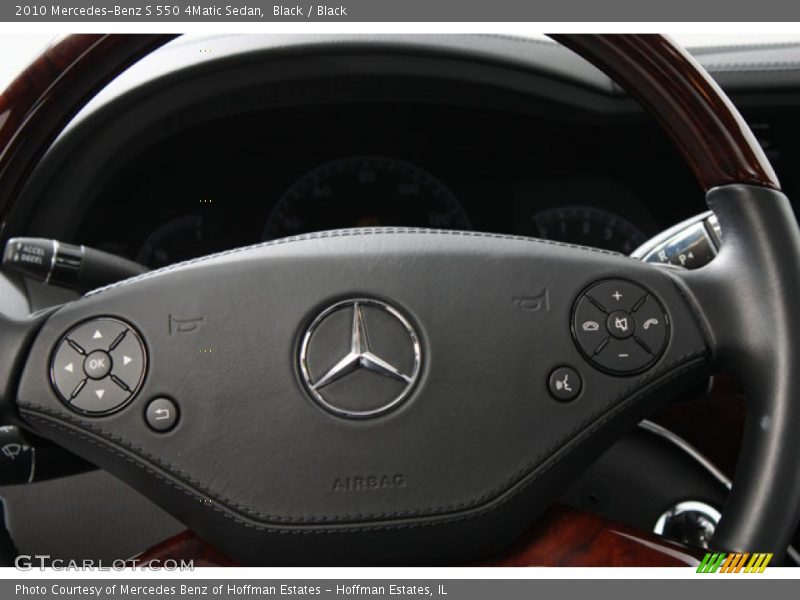 Black / Black 2010 Mercedes-Benz S 550 4Matic Sedan