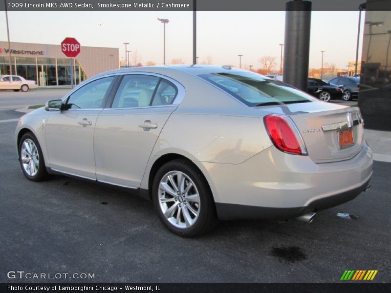 Smokestone Metallic / Cashmere 2009 Lincoln MKS AWD Sedan