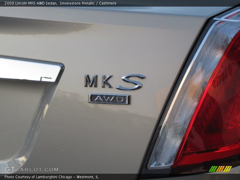 Smokestone Metallic / Cashmere 2009 Lincoln MKS AWD Sedan